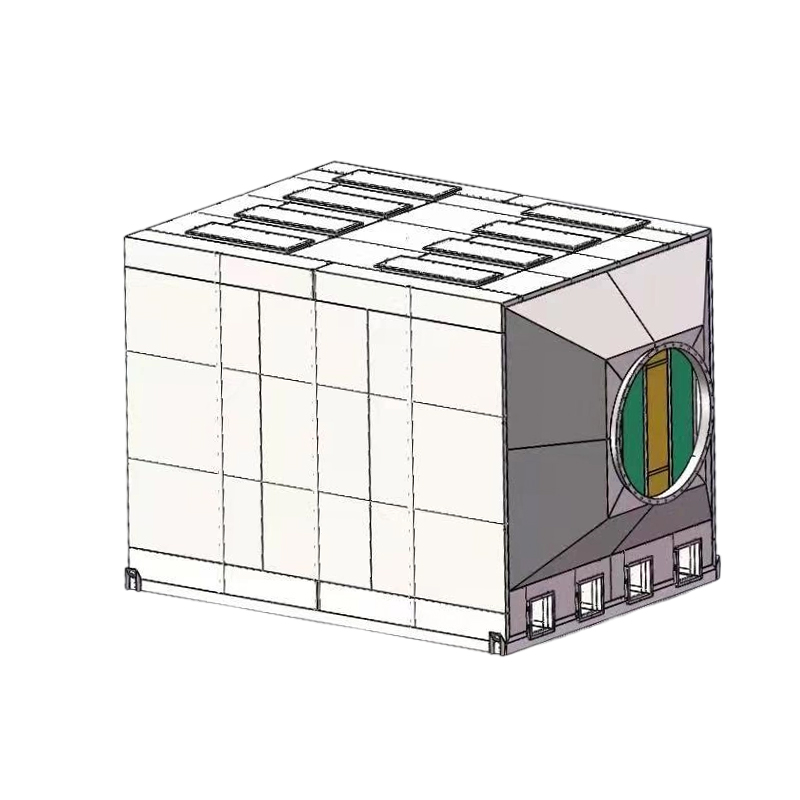 ساختار بارگیری و تخلیه جانبی جعبه جذب کربن فعال فولاد ضد زنگ 304