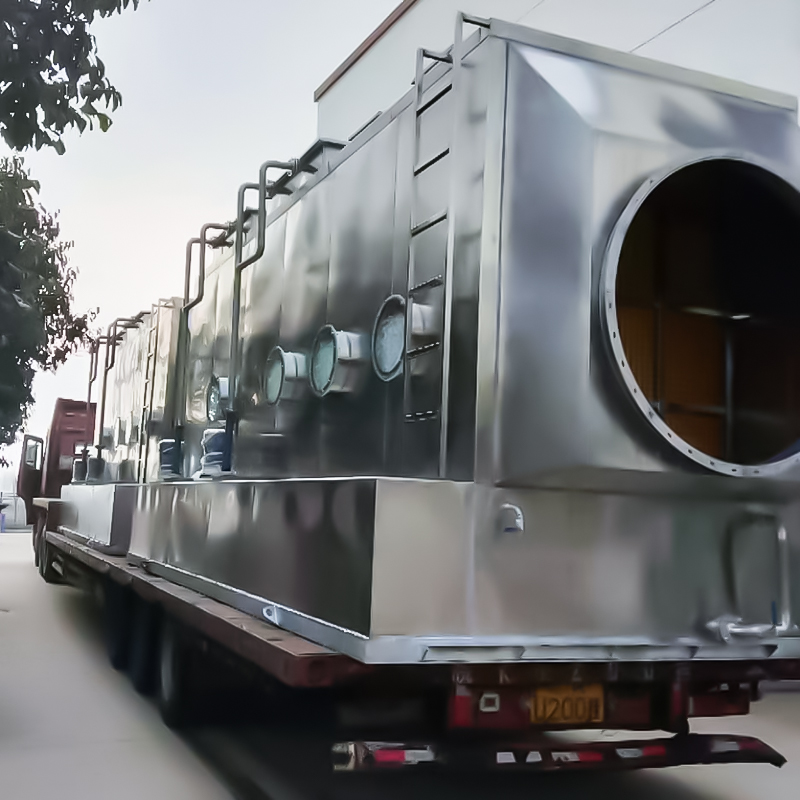 برج اسکرابر افقی فولاد ضد زنگ 304