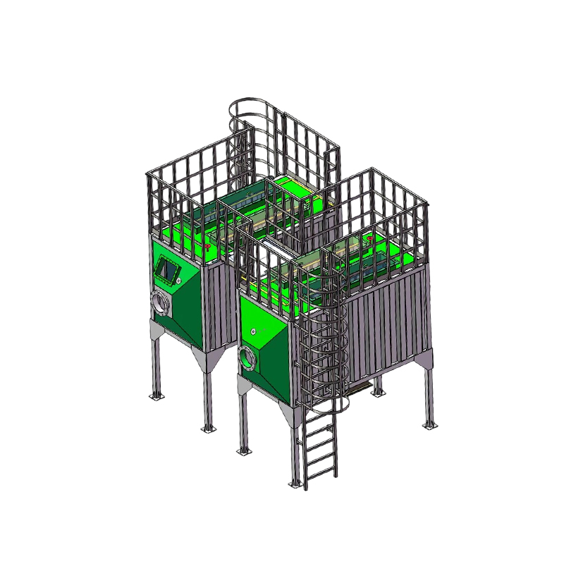 جعبه جذب کربن فعال از فولاد کربنی در بارگذاری بالا و بارگذاری سمت پایین