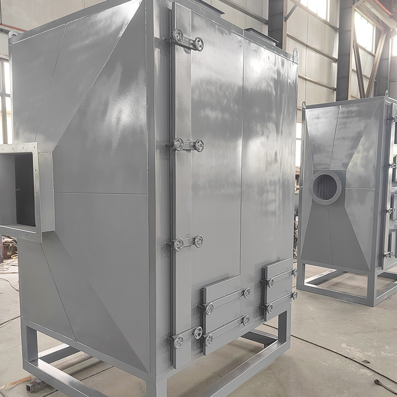 جعبه جذب کربن فعال از فولاد کربنی در بارگذاری بالا و بارگذاری سمت پایین